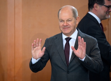 Scholz am 6. Dezember zu Beginn der Kabinettssitzung 