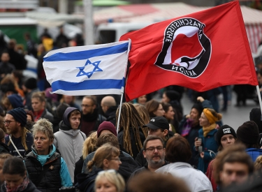 Eine Demonstration des Bündnisses »Halle gegen rechts« im Oktober 2019 – auch zu Mitgliedern des Bündnisses sollen Informationen an die Polizei weitergegeben worden sein