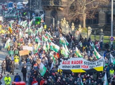 Faschistische Demo in der Dresdner Innenstadt, 8. Januar