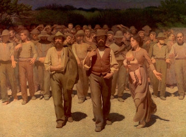 »Der vierte Stand«, Gemälde von Giuseppe Pellizza (1901)