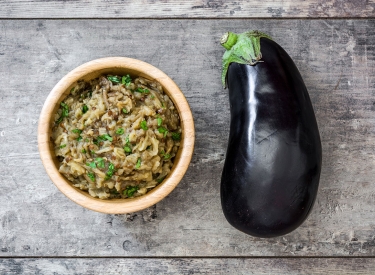 Baba Ganoush, mit Aubergine