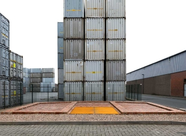 Markierte Leere. »Ulrichsschuppen« im Hafen von Bremen