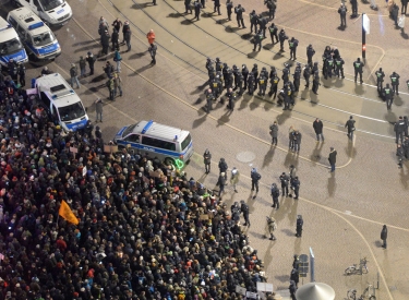 In Leipzig war der Gegenprotest oft größer als der Aufmarsch der Rechtsextremen. Am 21. Januar 2015 sollen rund 20 000 Personen gegen Legida demonstriert haben