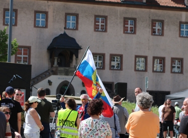 Eingeladen hatte die rechte Bürgerbewegung Aufbruch Zeitz, gekommen war allerlei wirres Publikum