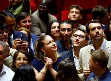 In welche Richtung soll es gehen? Darüber gibt es unter den Abgeordneten des Wahlbündnisses Nouveau Front populaire, hier am 9. Juli im französischen Parlament, unterschiedliche Ansichten